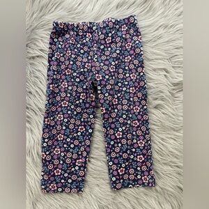 Carter's Navy and Pink Floral Pants